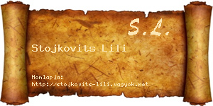 Stojkovits Lili névjegykártya